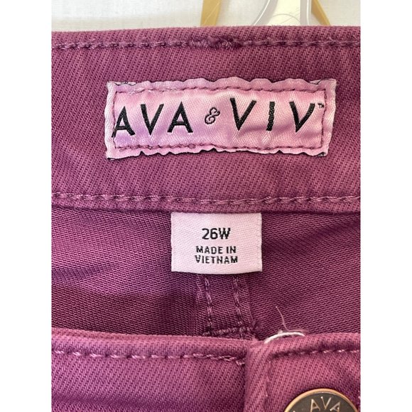 AVA & VIV high-rise skinny ankle 26W | R stetch no-gap waistband NWT - Picture 4 of 16
